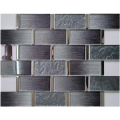 Mosaica de vidro laminado Mistura roxa de prata eletroplatada